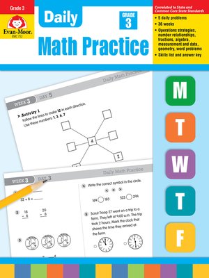 cover image of Daily Math Practice, Grade 3